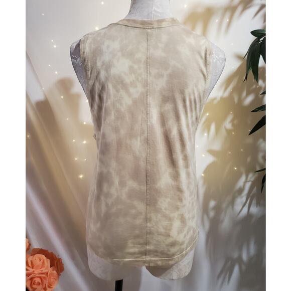 Lululemon All Yours Tank Top Marmoleado Tie Dye Lemon Chiffon Trench Size 2 - Picture 3 of 9